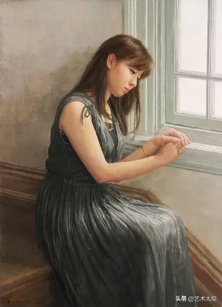 木原和敏人物油画,日本画家超写实人物油画欣赏