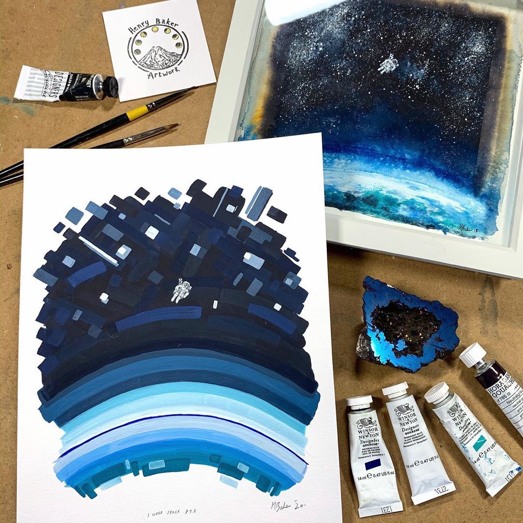 手绘高档风景油画的方法和步骤,江南画风景手绘