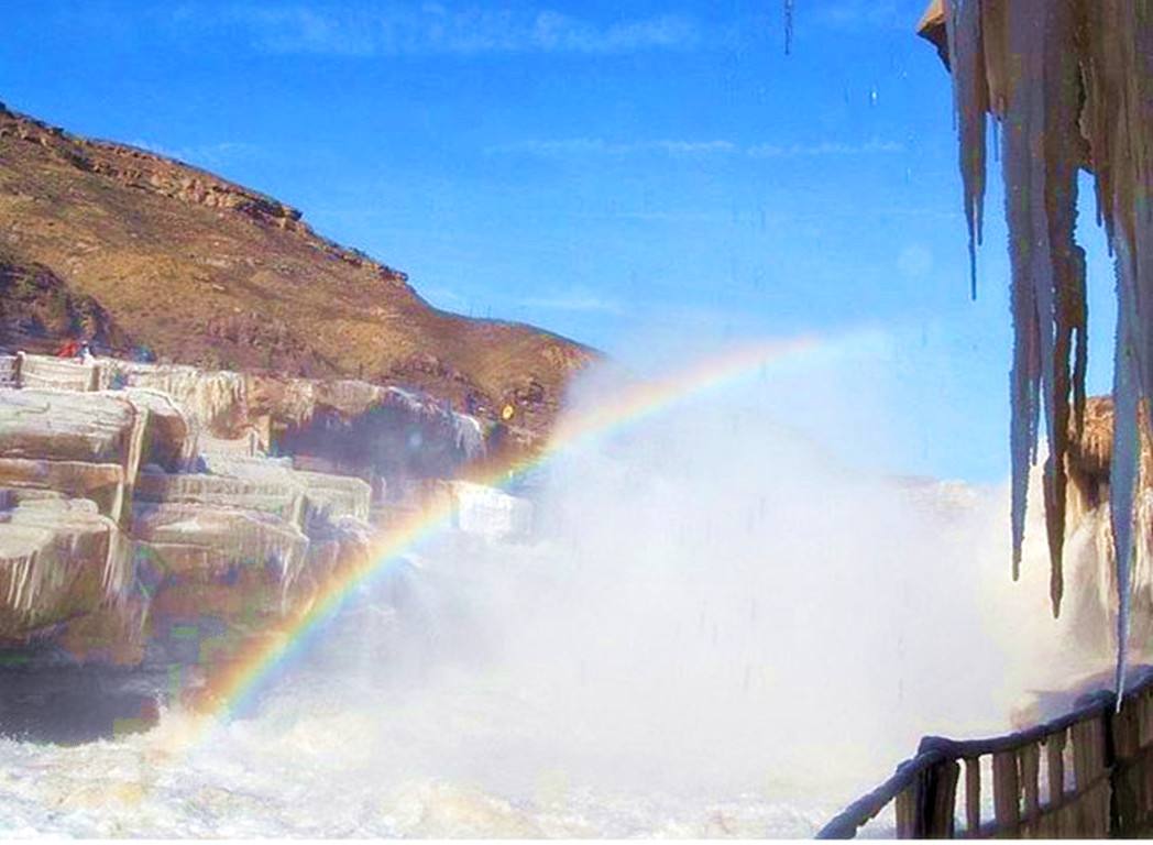 黄河震撼瀑布,黄河口最大瀑布