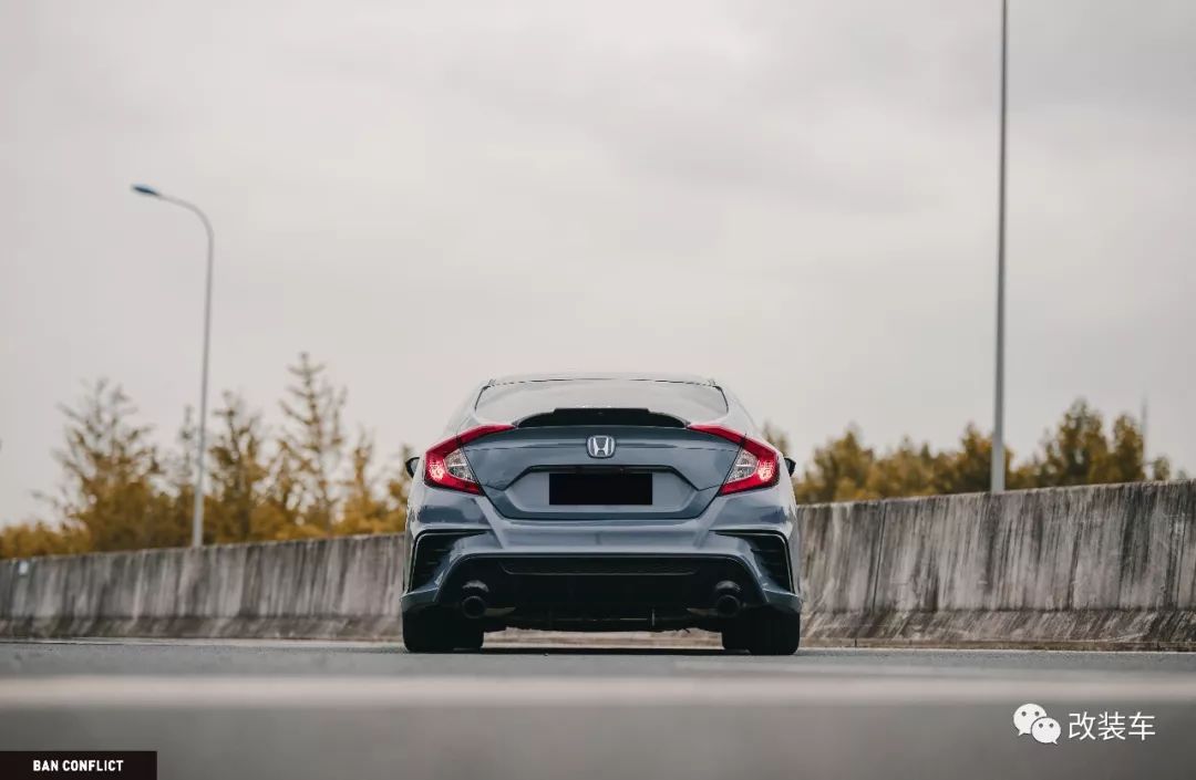 水泥灰十代思域改装,思域十代改装水泥灰