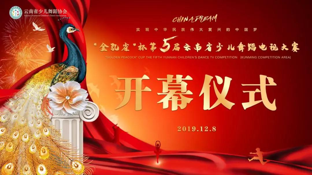 “金孔雀”杯第五届云南省少儿舞蹈电视大赛昆明赛区群舞开幕仪式