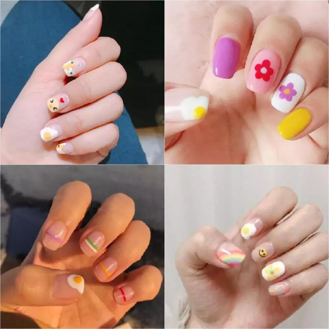 泫雅同款美甲教程,心血来潮做的指甲