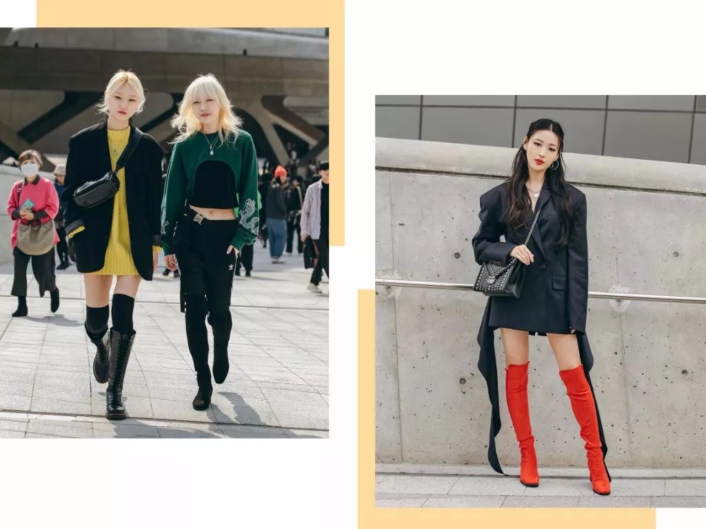 复古格裙韩系穿搭冬,韩版秋冬内搭裙高级感