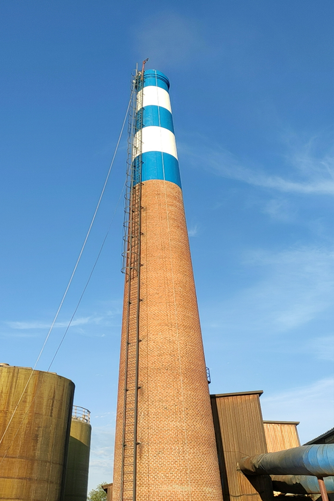 济南砖烟囱新建公司,65米砖烟囱新建