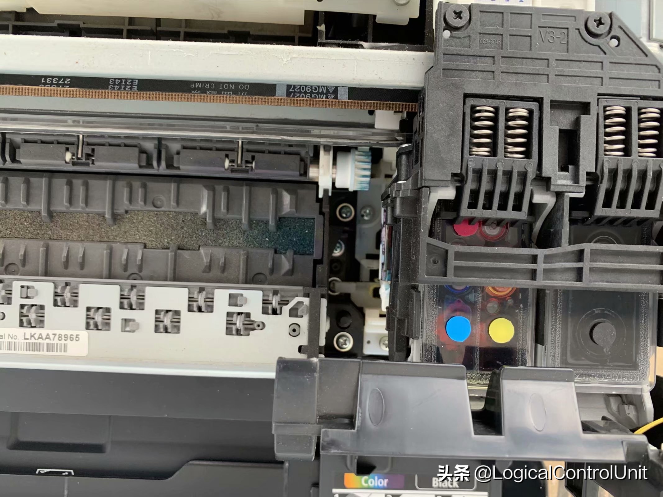 佳能彩色复印机拆机视频,佳能mx378打印机废墨仓拆卸
