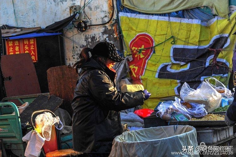 烟台莱阳海鲜早市,烟台老红利市场早市