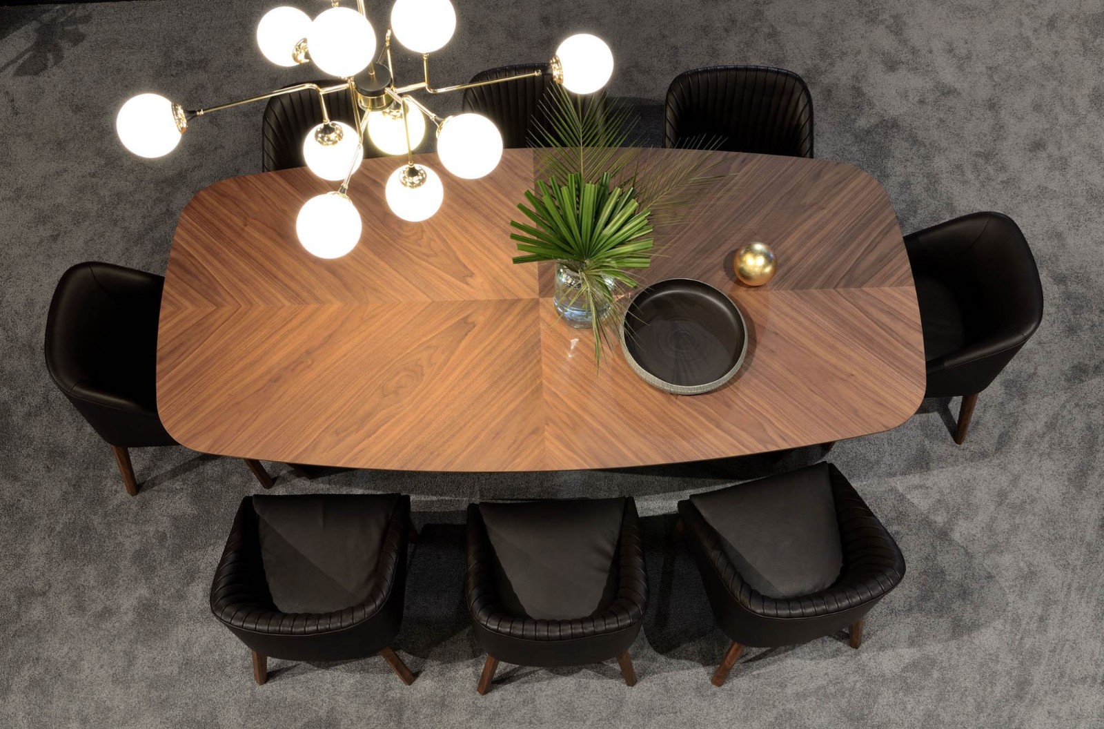 实木圆餐桌椅效果图,阳光家具实木餐桌椅