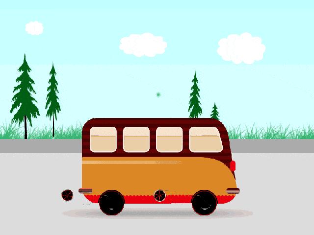 快速公交6号线,便利公交车