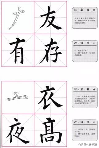 欧阳询楷书书法入门教程,欧阳询楷书基本笔画田英章