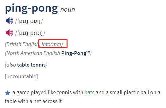 乒乓球英语pingpong发音,乒乓球用英文怎么表示