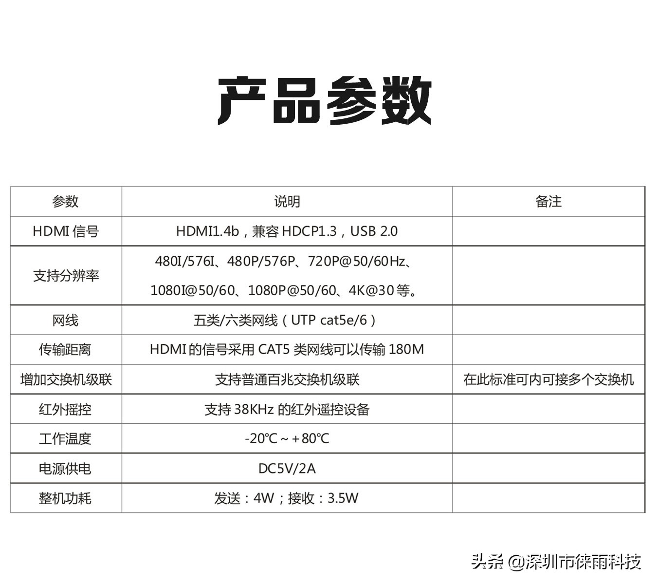 「徕雨科技」网线200米HDMI+KVM+IR信号延长器（sp200k）