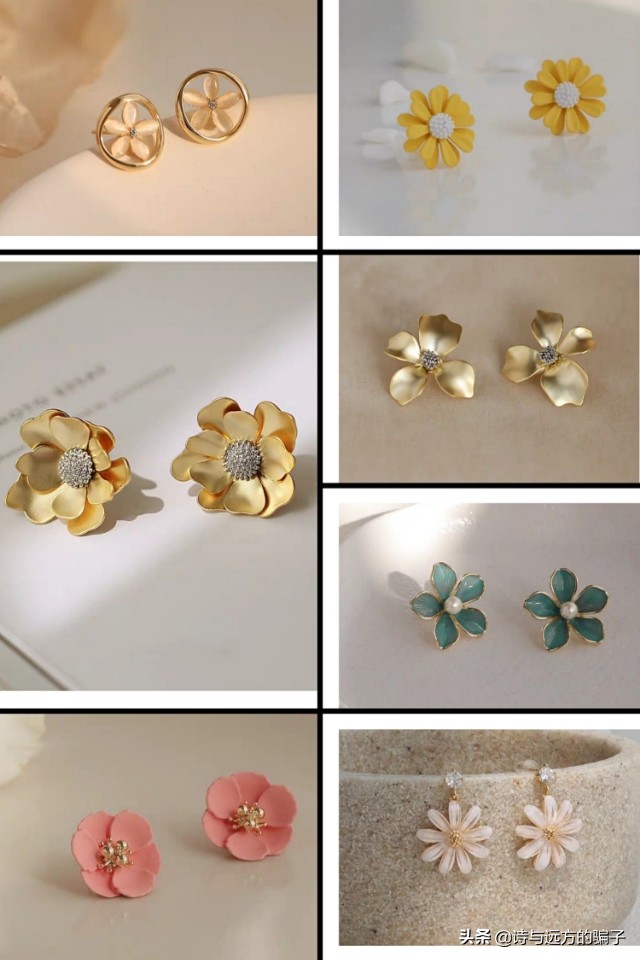 夏季小众耳饰高级感,夏日小清新耳饰