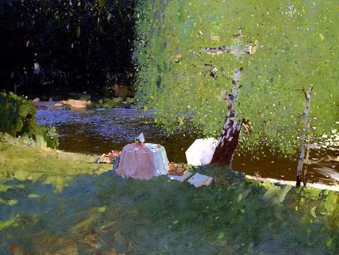 中俄友好美术作品,俄罗斯画家的油画艺术美到极致