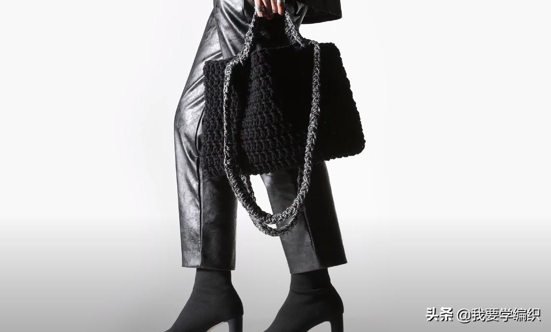 最简单钩编小包包,手工钩织迷你版手提包包编织教程