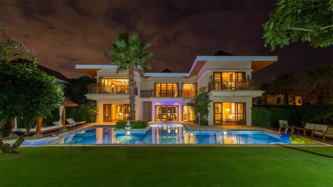 三亚豪华无边泳池别墅,三亚温泉度假