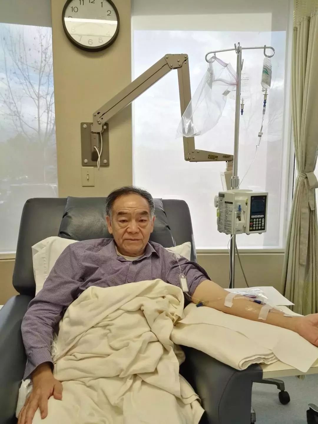 在美国治肺癌,左晖在美国治疗肺癌