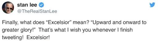 斯坦李最后的话,关于斯坦李的段子