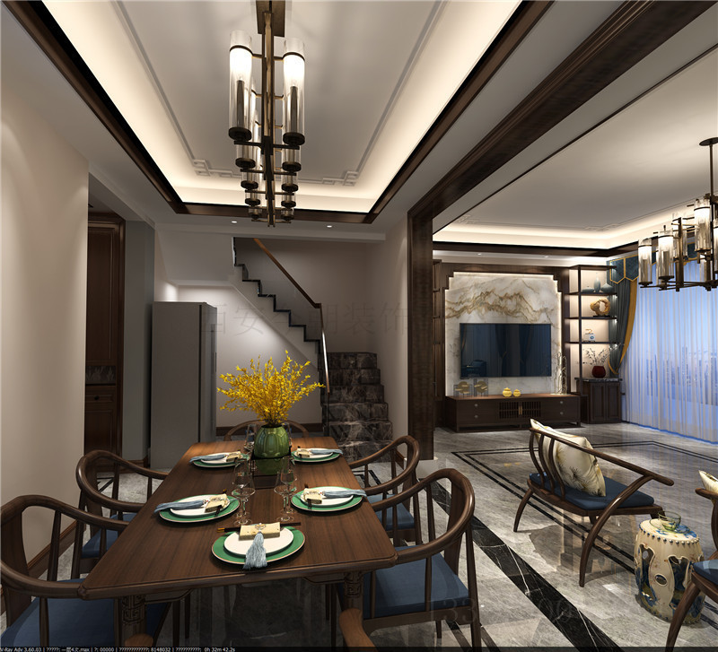 160平方房子纯中式装修风格,140平米小户型中式装修效果图