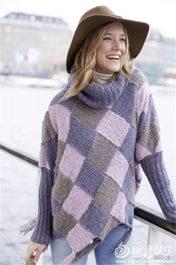 纯色方块花样教程大全,简单大方格子花型教程