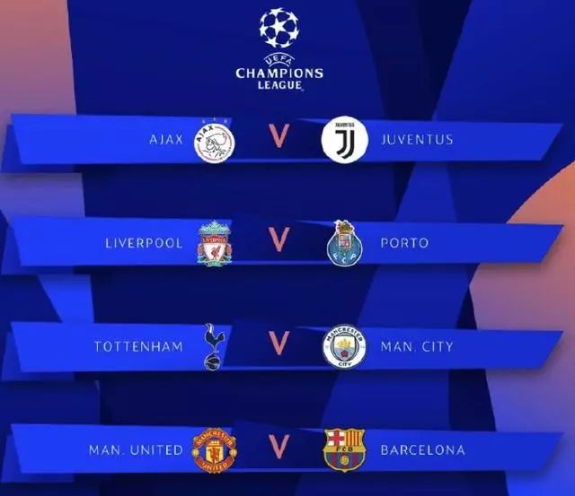 欧冠8强抽签结果新亚冠,青年欧冠4强抽签揭晓巴萨战曼城