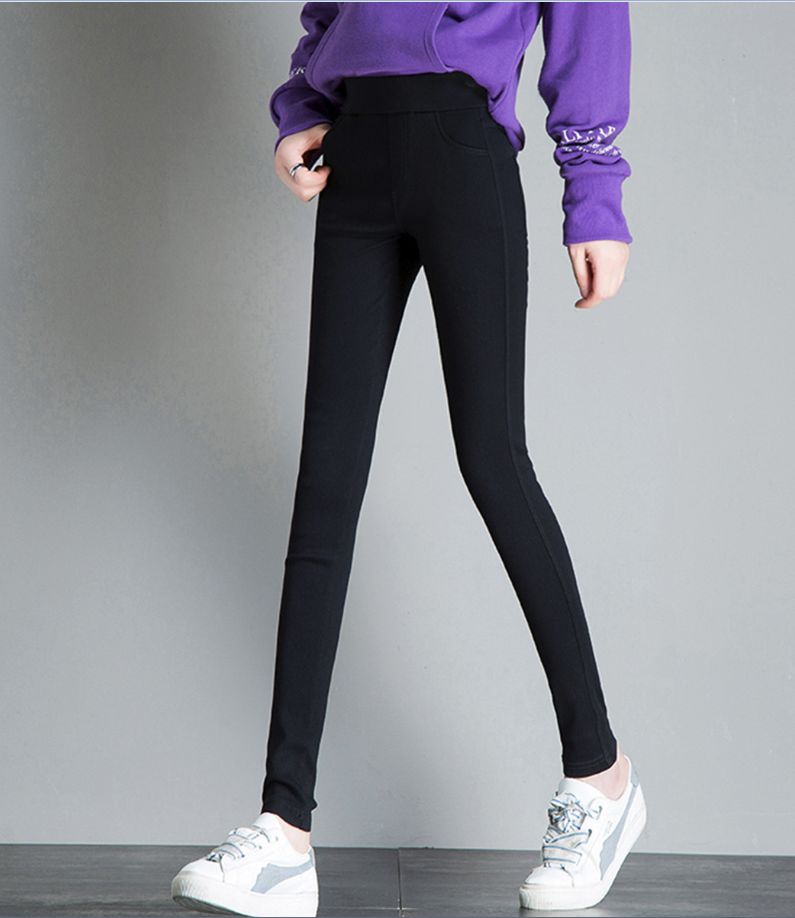 显瘦有弹力的小黑裤,2020秋季时尚显瘦弹力小黑裤