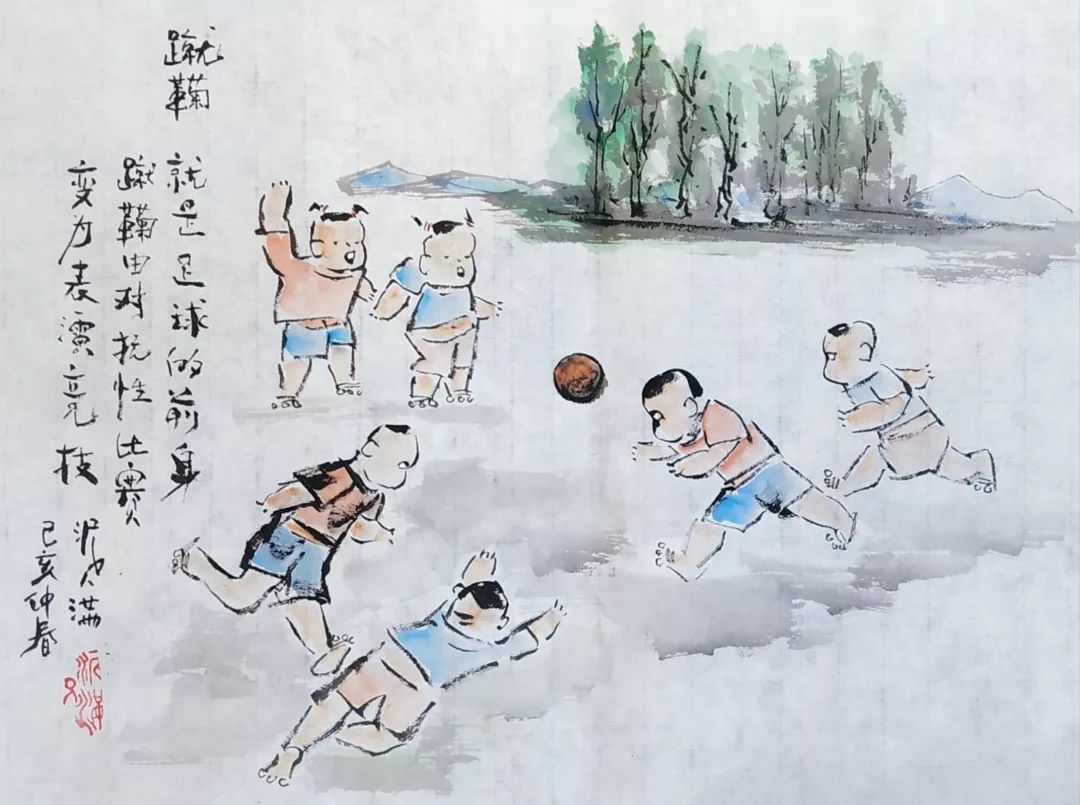 清明时水墨画,清明节的画第一名水墨画有难度