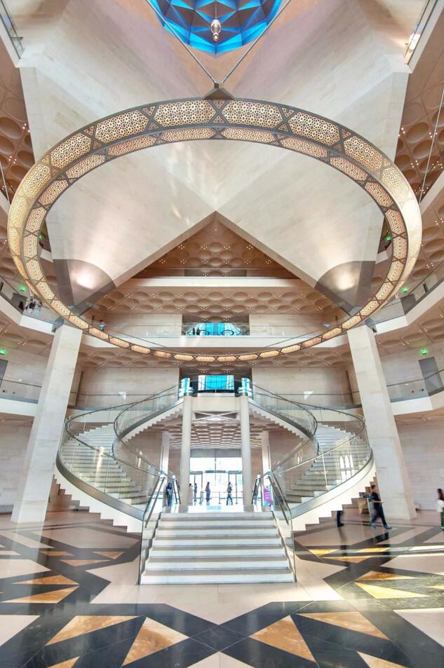 贝聿铭伊斯兰博物馆立面图,多哈伊斯兰艺术博物馆