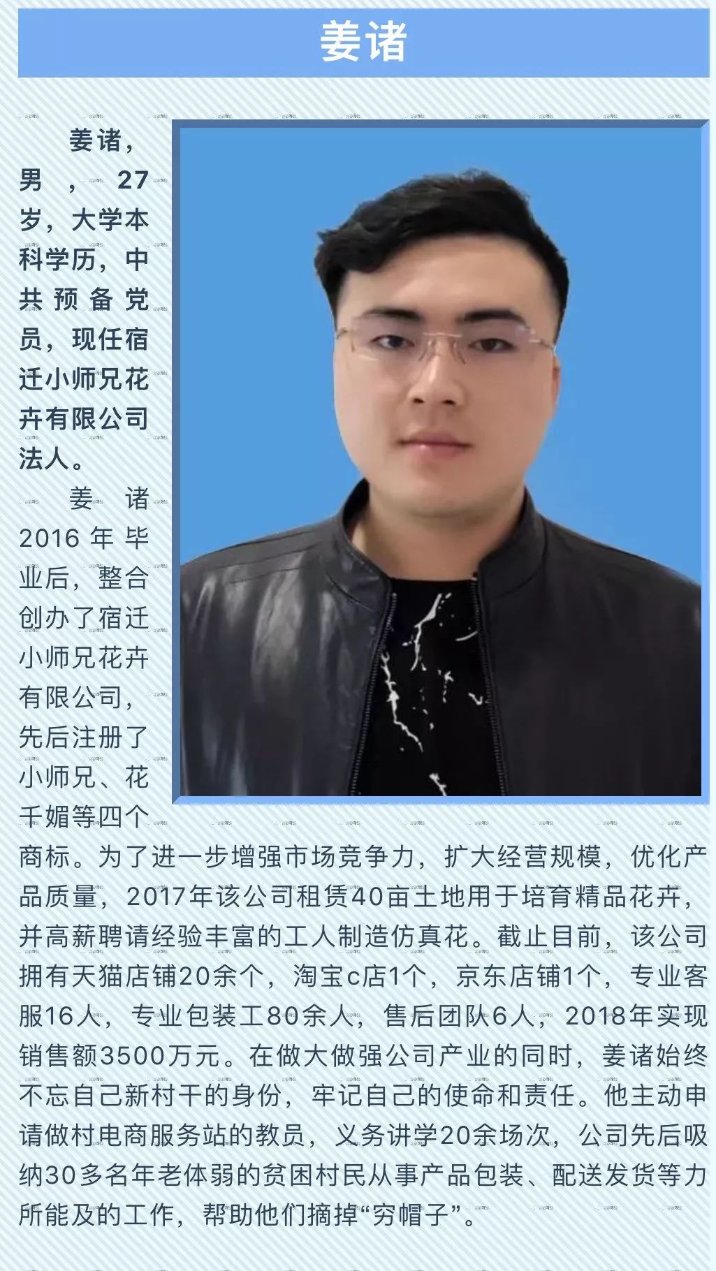 沭阳优秀青年人物事迹,沭阳县十大创业青年楷模