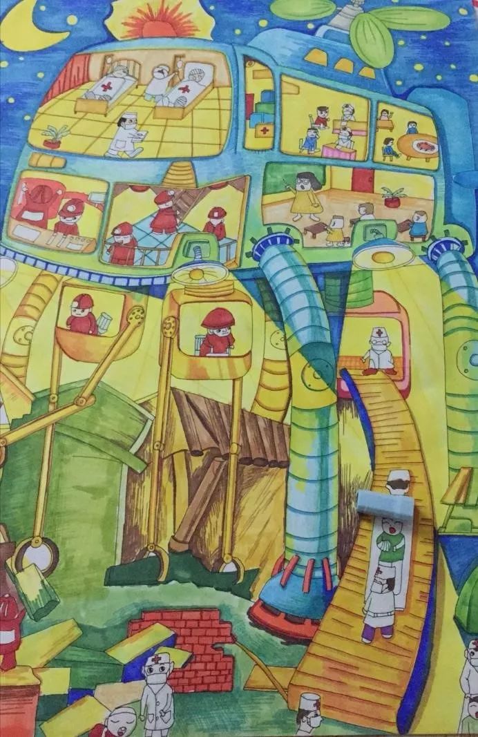 树洞画100幅欣赏,树洞松鼠儿童画