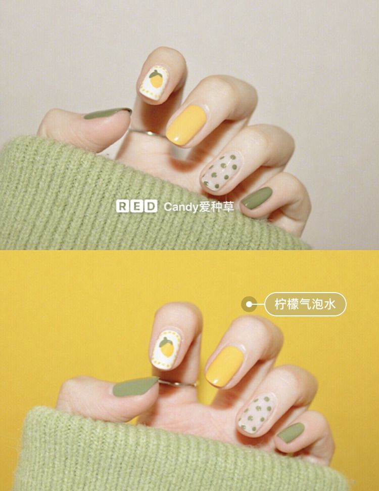 适合夏天的美甲显手白,超显手白的美甲带钻