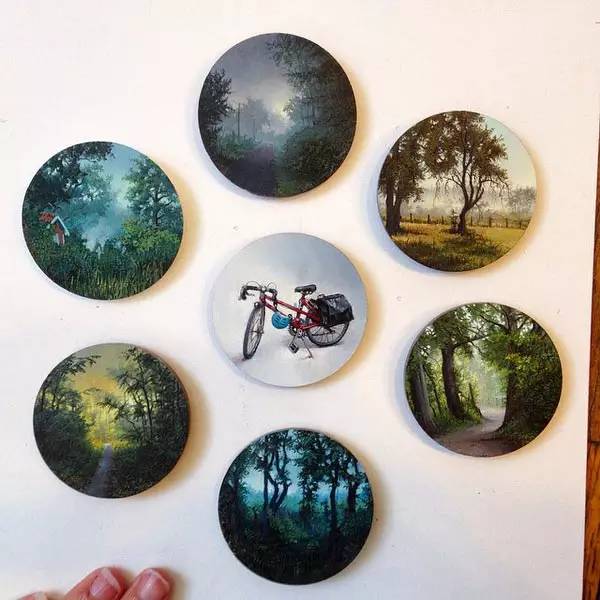 油画风景随身带,旅游景点油画