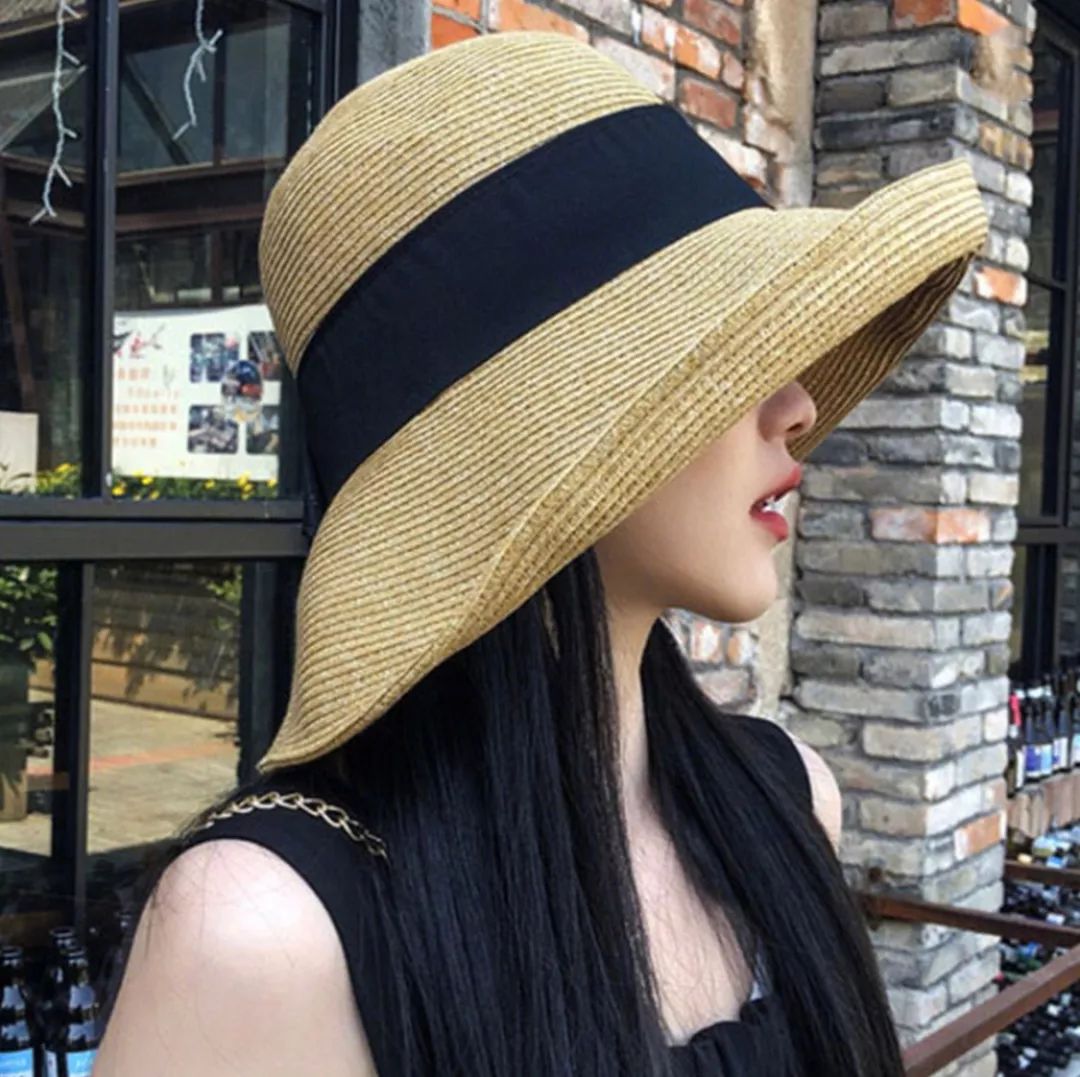 时尚穿搭防晒帽夏季防晒必备,夏天防晒遮阳帽出门必备
