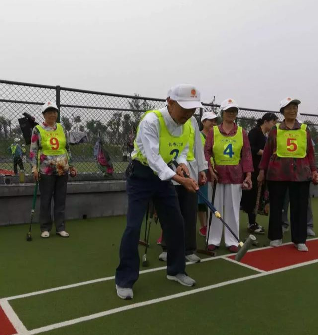 城关门球比赛,门球比赛展夕阳风采