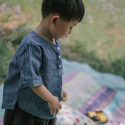 夏季改良中国风童装,改良版中式童装