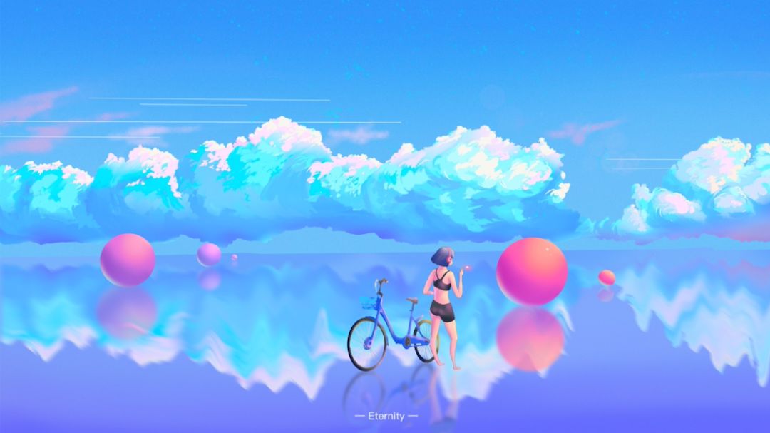 iPad软件Procreate「梦境之夏」风格插画10节课，一起描绘梦中的夏天