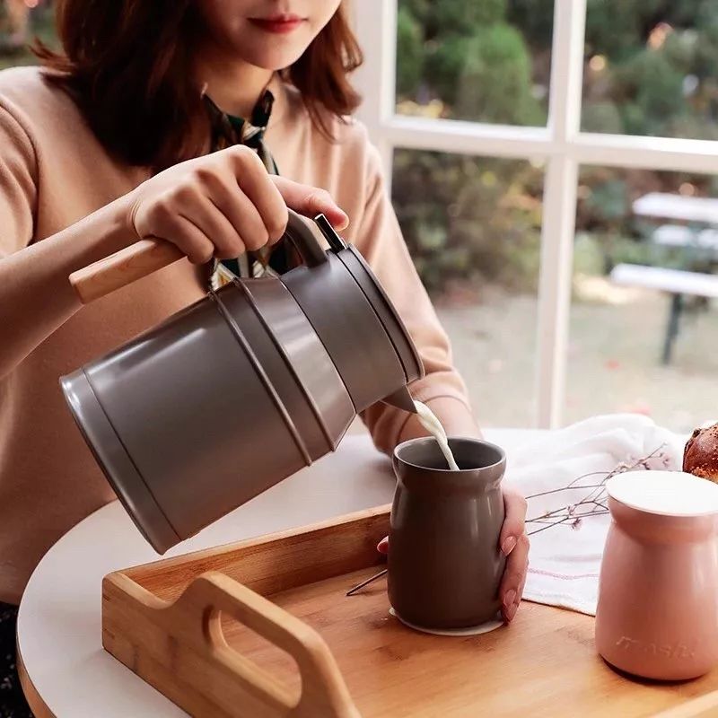 超萌大号保暖杯,韩系创意保温杯便携高颜值