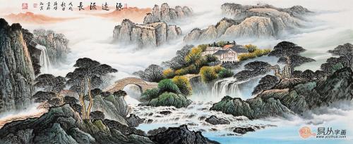 山水画进财,家中挂什么山水画才好