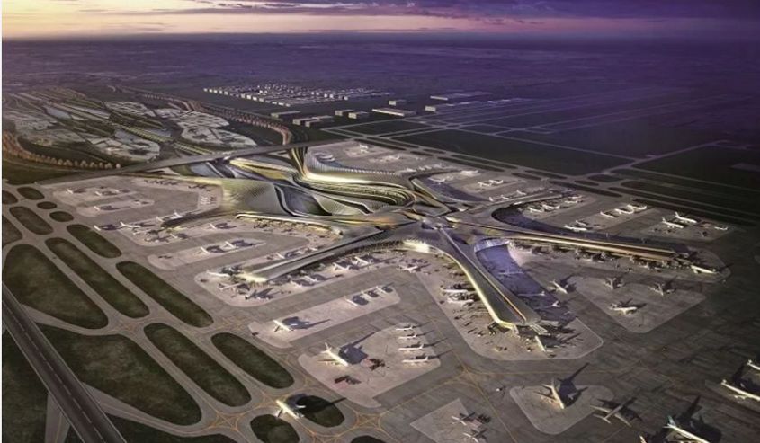 北京大兴国际机场开工建设的视频,北京大兴国际机场投运仪式