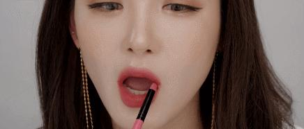 杨颖全唇妆,angelababy唇妆画一半