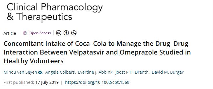 奥美拉唑和可口可乐,奥美拉唑与可口可乐