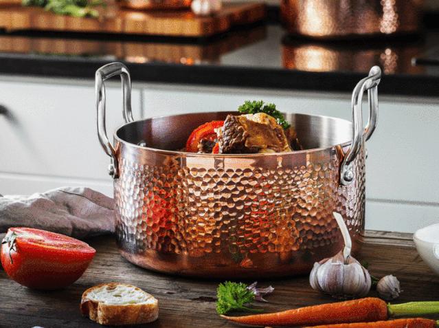 墨绿复古锅,复古纯铜锅图片