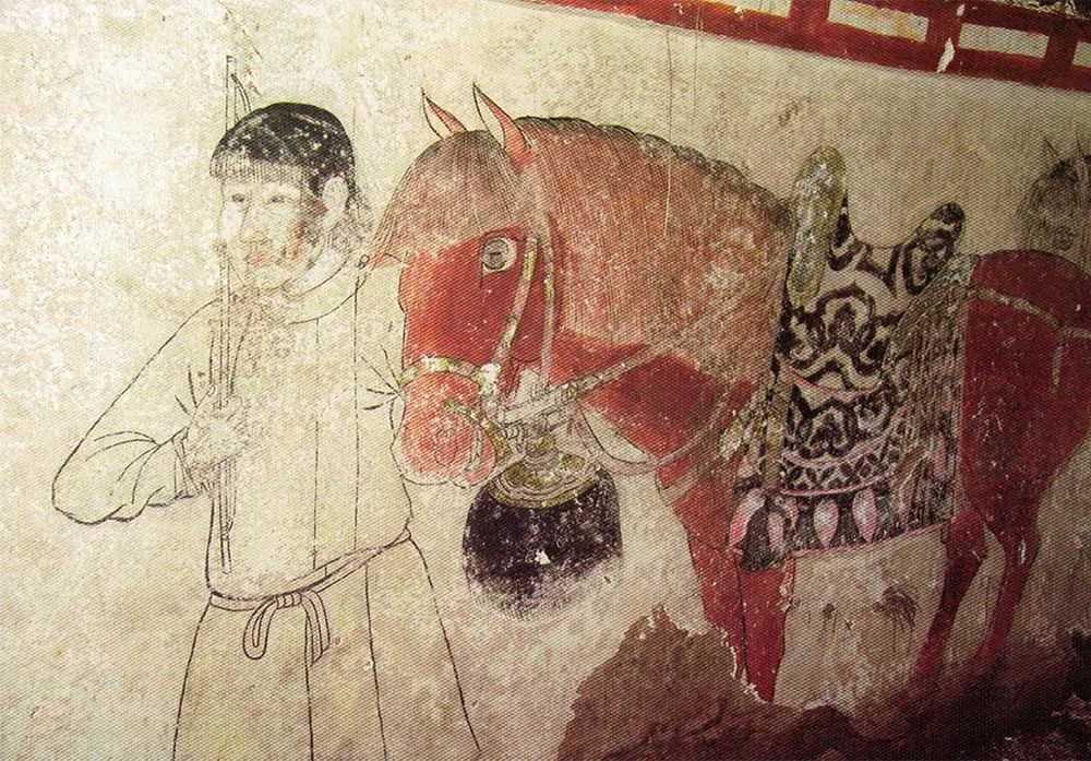 契丹博物馆辽代壁画,契丹壁画中的契丹人形象