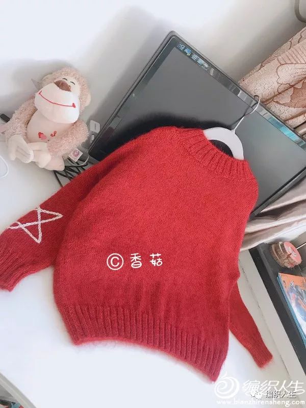 松鼠绒v领儿童毛衣编织完整教程,儿童套头满天星毛衣时尚编织教程