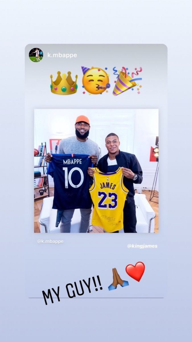 姆巴佩球迷见面会,姆巴佩祝福詹姆斯