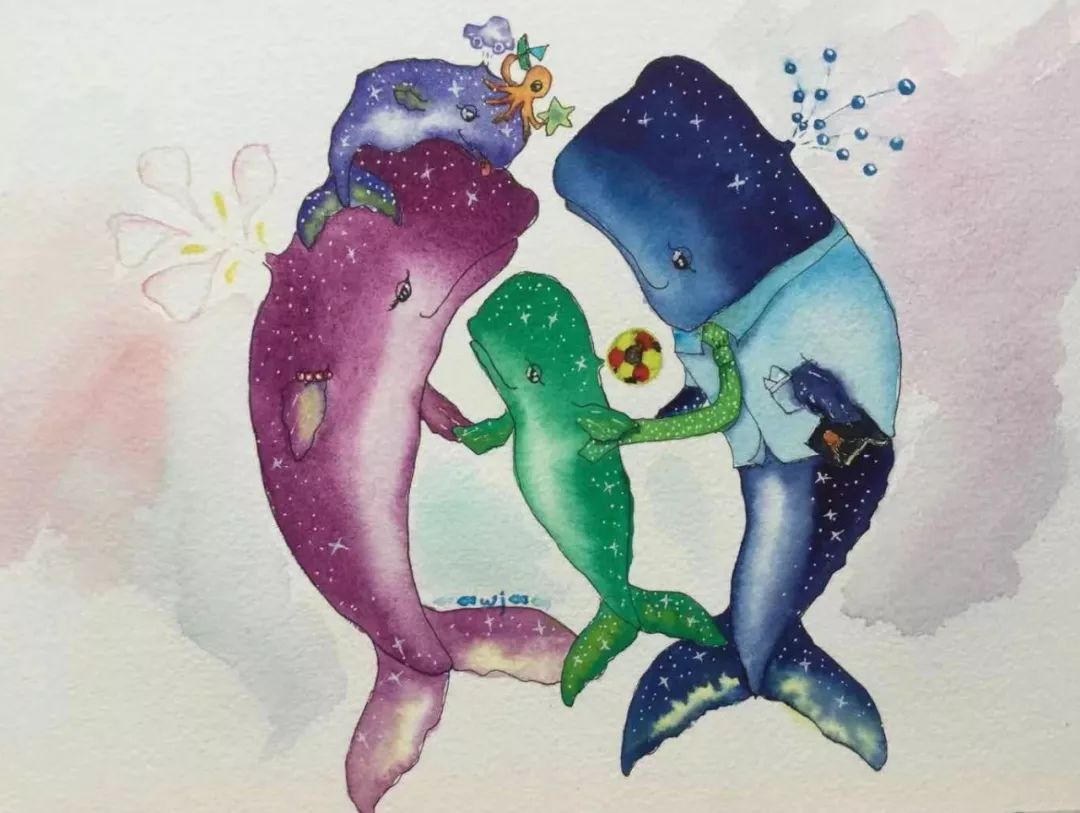 BlingBLling....抹香鲸全家福跨年画展闪亮登场，走过路过不要错过