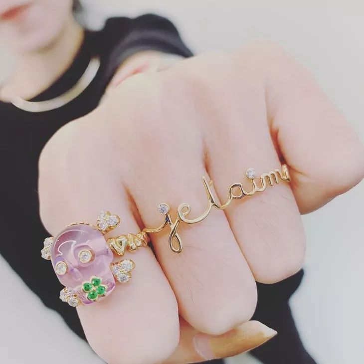 时髦戒指,时髦可调节戒指