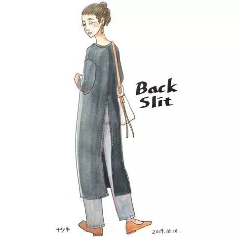 18套优雅又时髦的手绘穿搭,日本穿搭手绘秋冬