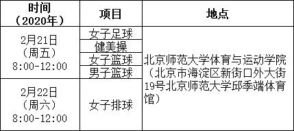 2023北京师范大学高水平招生简章,北京师范大学体育训练招生