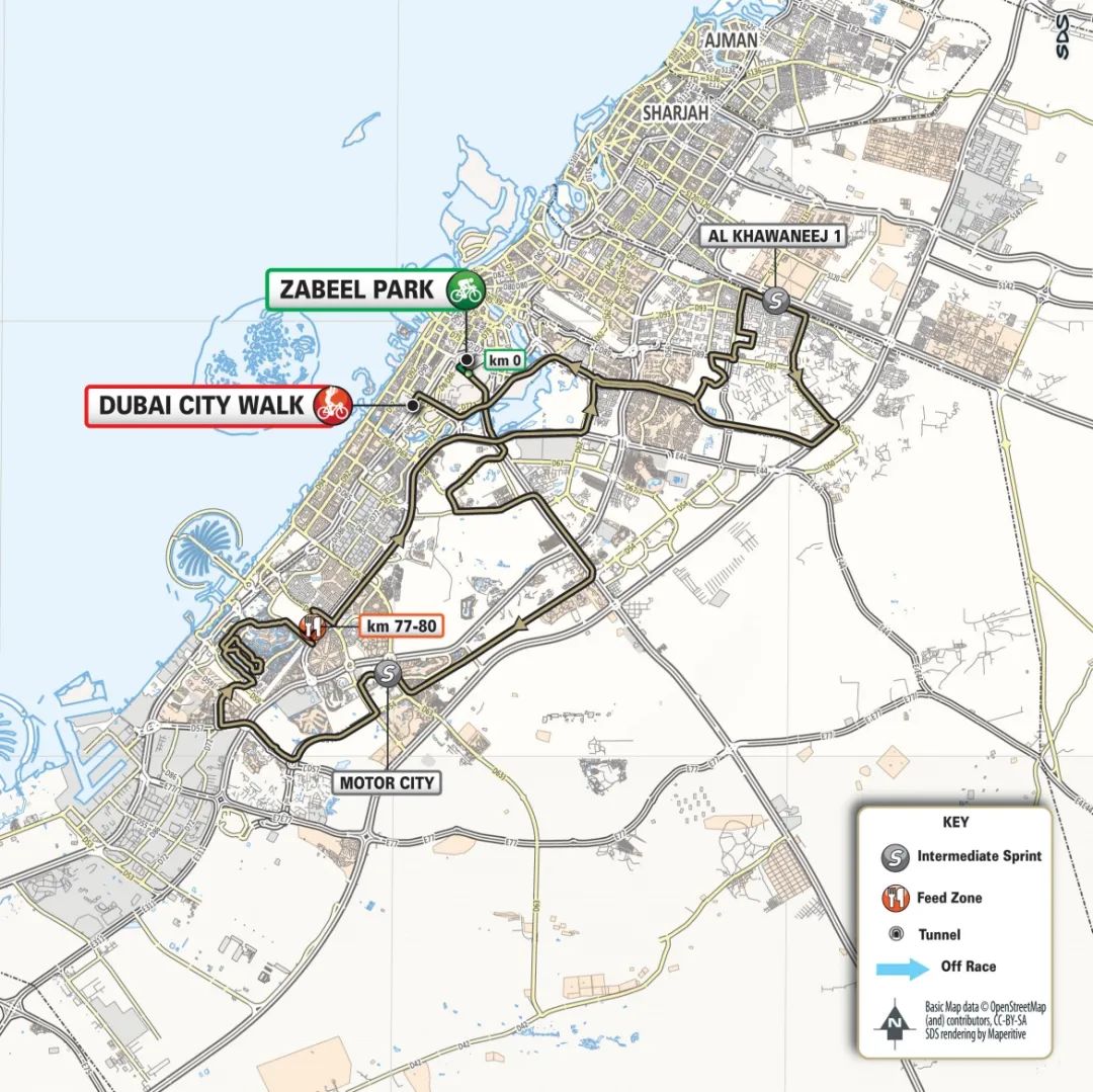 环阿联酋自行车赛时速,环阿联酋第五赛段