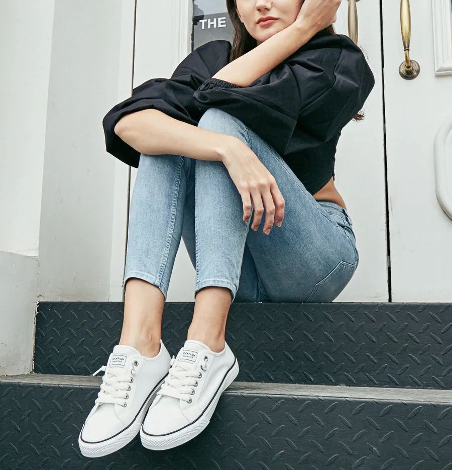 防脏帆布小白鞋,帆布鞋无后跟无鞋带